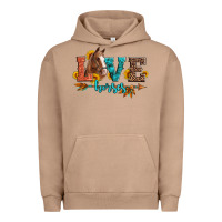 Pigment Burro love horses  leather turquoise leopard Urban Hoodie - Artiststas