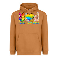 Meerkat peace love rock pride Heavyweight Hoodie - texasbilliewilder