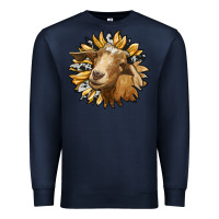 Sunflower With Goat Premium Sweatshirt | Teevron