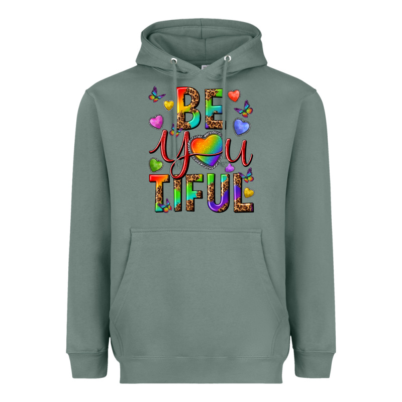 Pride Be You Tiful Heavyweight Hoodie by texasbilliewilder | Teevron