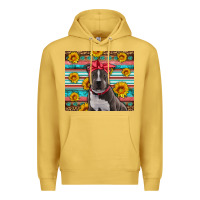 Antique Gold western pitbull Premium Hoodie - Artiststas