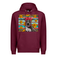 Burgundy western pitbull Premium Hoodie - Artiststas