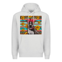 Dove Grey western pitbull Premium Hoodie - Artiststas