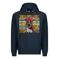 Navy western pitbull Premium Hoodie - Artiststas