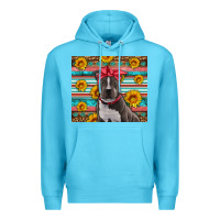 Ocean Blue western pitbull Premium Hoodie - Artiststas