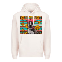 Pale Pink western pitbull Premium Hoodie - Artiststas