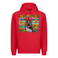 Red western pitbull Premium Hoodie - Artiststas