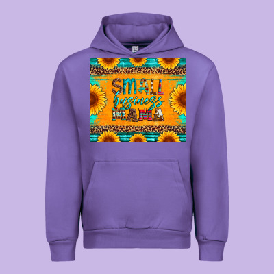 Small Business Mama Leopard Turquoise Aztec Serape Cowhide Sunflowers Urban Hoodie Designed By Artiststas
