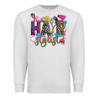 Oatmeal Heather hairstylist Premium Sweatshirt - Zillion Design Studio