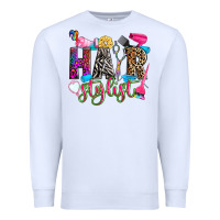 White hairstylist Premium Sweatshirt - Zillion Design Studio