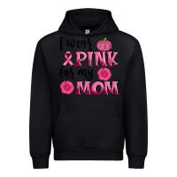 Black i wear pink for my mom sunlower and pumpkin Urban Hoodie - AdoDesignShop