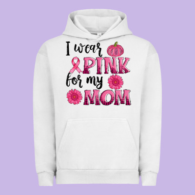 I Wear Pink For My Mom Sunlower And Pumpkin Urban Hoodie Designed By Adodesignshop