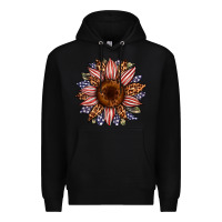 Black usa flag camouflage leopard sunflower Premium Hoodie - Artiststas