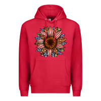 Cardinal usa flag camouflage leopard sunflower Premium Hoodie - Artiststas