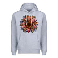 Heather Grey usa flag camouflage leopard sunflower Premium Hoodie - Artiststas