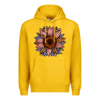 Lemon usa flag camouflage leopard sunflower Premium Hoodie - Artiststas