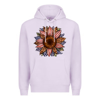Lilac usa flag camouflage leopard sunflower Premium Hoodie - Artiststas