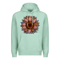 Seafoam usa flag camouflage leopard sunflower Premium Hoodie - Artiststas