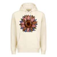 Tofu usa flag camouflage leopard sunflower Premium Hoodie - Artiststas