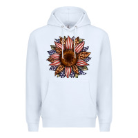 White usa flag camouflage leopard sunflower Premium Hoodie - Artiststas