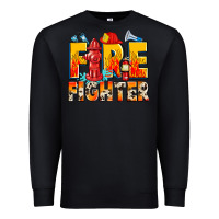 Black firefighter Premium Sweatshirt - Zillion Design Studio