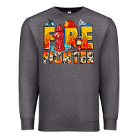 Charcoal Heather firefighter Premium Sweatshirt - Zillion Design Studio