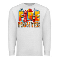 Oatmeal Heather firefighter Premium Sweatshirt - Zillion Design Studio