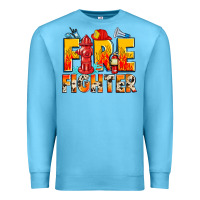 Ocean Blue firefighter Premium Sweatshirt - Zillion Design Studio