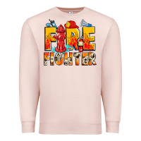 Pale Pink firefighter Premium Sweatshirt - Zillion Design Studio