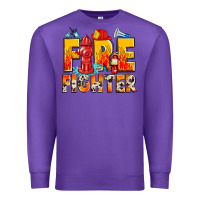 Purple firefighter Premium Sweatshirt - Zillion Design Studio