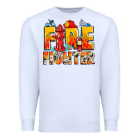 White firefighter Premium Sweatshirt - Zillion Design Studio