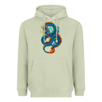 Matcha Blue dragon Heavyweight Hoodie - RanaPortraitStore
