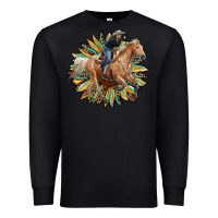 Black sunflower rodeo Premium Sweatshirt - RanaPortraitStore