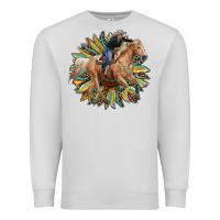 Dove Grey sunflower rodeo Premium Sweatshirt - RanaPortraitStore