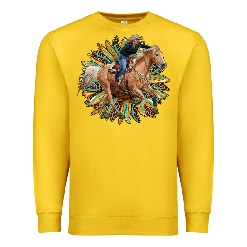 Sunflower Rodeo Premium Sweatshirt by RanaPortraitStore | Teevron