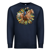 Navy sunflower rodeo Premium Sweatshirt - RanaPortraitStore