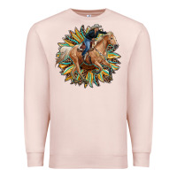 Pale Pink sunflower rodeo Premium Sweatshirt - RanaPortraitStore