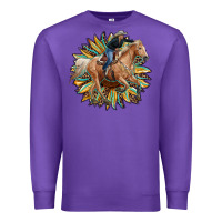 Purple sunflower rodeo Premium Sweatshirt - RanaPortraitStore
