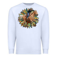White sunflower rodeo Premium Sweatshirt - RanaPortraitStore