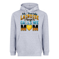 Heather Grey my favorite lacrosse player calls me mom Heavyweight Hoodie - Zillion Design Studio