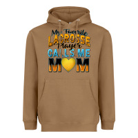 Toasted Coconut my favorite lacrosse player calls me mom Heavyweight Hoodie - Zillion Design Studio