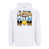 White my favorite lacrosse player calls me mom Heavyweight Hoodie - Zillion Design Studio