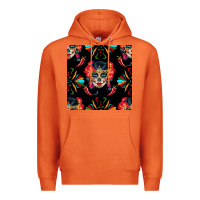 Carrot sugar skull seamless pattern Premium Hoodie - BundleAndBundleShop