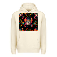 Sandshell sugar skull seamless pattern Premium Hoodie - BundleAndBundleShop