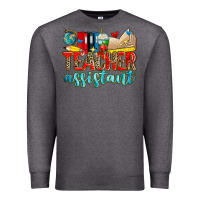 Charcoal Heather teacher assistant Premium Sweatshirt - Zillion Design Studio