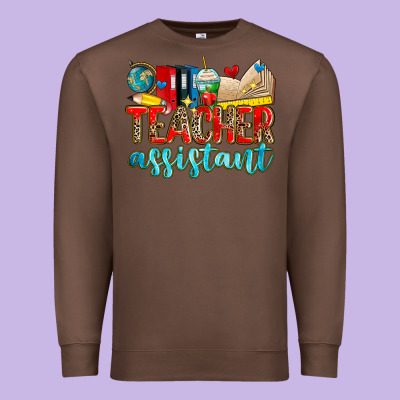 Teacher Assistant Premium Sweatshirt Designed By Zillion Design Studio