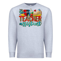 Heather Grey teacher assistant Premium Sweatshirt - Zillion Design Studio