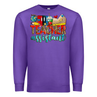 Purple teacher assistant Premium Sweatshirt - Zillion Design Studio