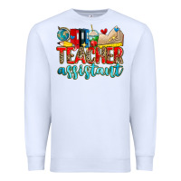 White teacher assistant Premium Sweatshirt - Zillion Design Studio