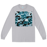 Moon Dust blue camouflage glitter Long Sleeve Tee - BarkalooDesign